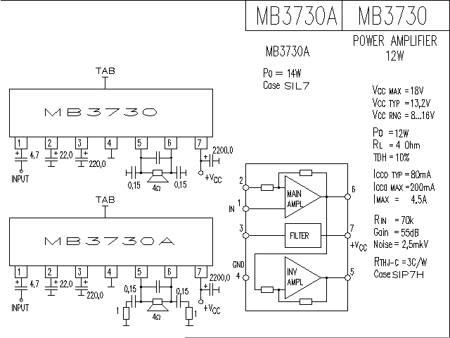 <strong>MB</strong>3730<strong><strong>Audio</strong></strong><strong>IC</strong><strong><strong>Amplified Circuit Diagram</strong></strong>.gif