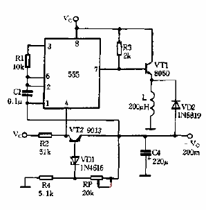 555 composition<strong><strong>Voltage</strong></strong>Inversion<strong><strong>Circuit diagram</strong></strong>.gif