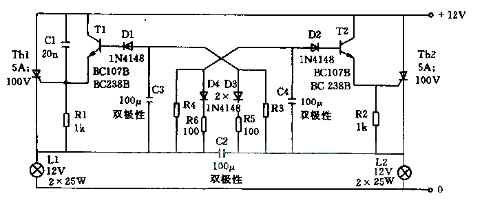 Circuit diagram of a<strong><strong>flash</strong></strong> powered by a<strong><strong>battery</strong></strong></strong></strong>.gif