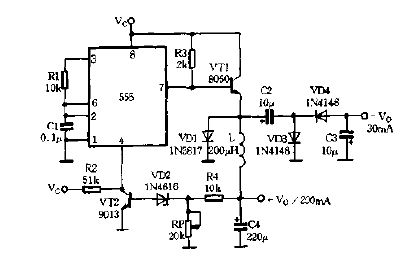 Use 555 to form a<strong><strong>DC</strong></strong> buck<strong><strong>conversion circuit</strong></strong>picture.gif