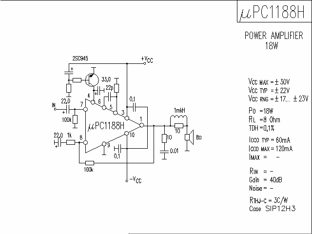 μ<strong>PC</strong>1188H <strong><strong>Audio</strong></strong>IC<strong><strong>Circuit Diagram</strong></strong>.gif