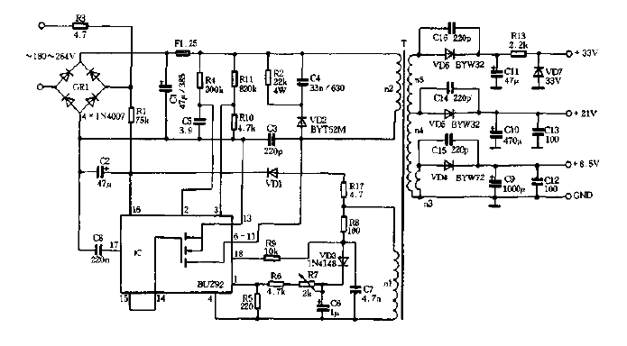 25W<strong><strong>Video Recorder</strong></strong><strong><strong>SMPS</strong></strong><strong><strong>Circuit Diagram</strong></strong>.gif