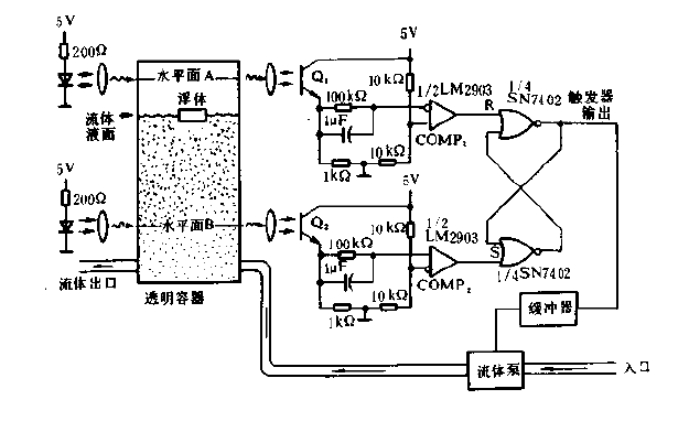 Fluid Level Controller Circuit Diagram