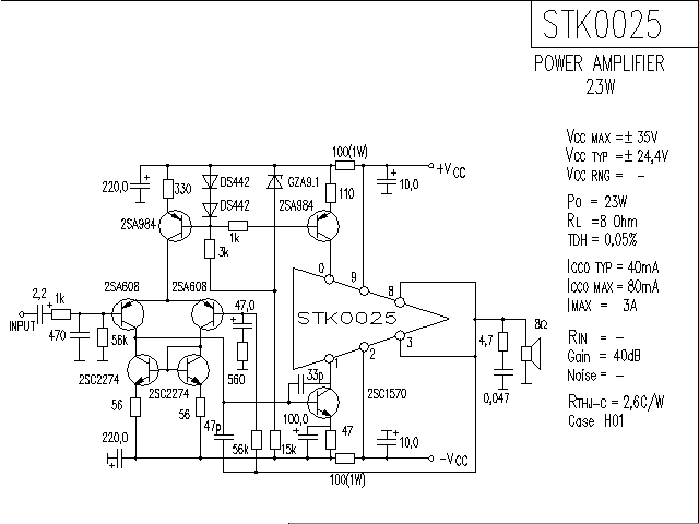 <strong><strong>ST</strong></strong>K0025 <strong><strong>Audio</strong></strong>IC<strong><strong>Circuit Diagram</strong></strong>.gif