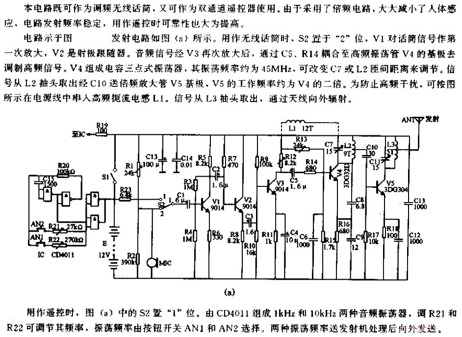 An<strong>FM wireless</strong>microphone<strong>circuit<strong>that can be used as a<strong><strong>dual channel</strong></strong><strong><strong>remote control</strong></strong> /strong>-a.gif