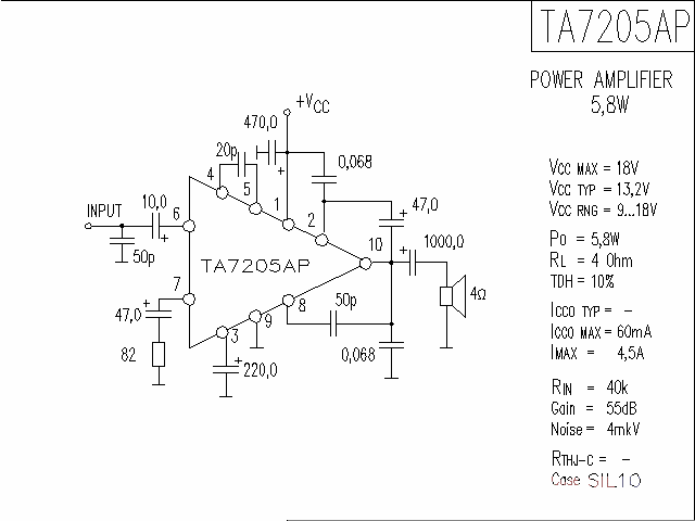 TA7205AP<strong><strong>Audio</strong></strong>IC<strong><strong>Circuit Diagram</strong></strong>.gif