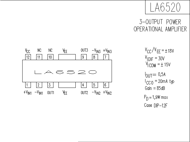 LA6520<strong><strong>Audio</strong></strong><strong>IC</strong><strong><strong>Amplified Circuit Diagram</strong></strong>.gif