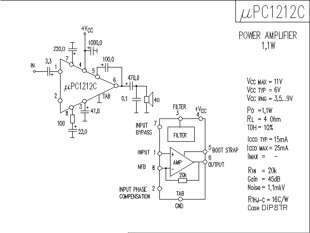 μ<strong>PC</strong>1212C<strong><strong>Audio</strong></strong>IC<strong><strong>Circuit Diagram</strong></strong>.gif