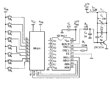 Remote control light wireless transmitter circuit diagram