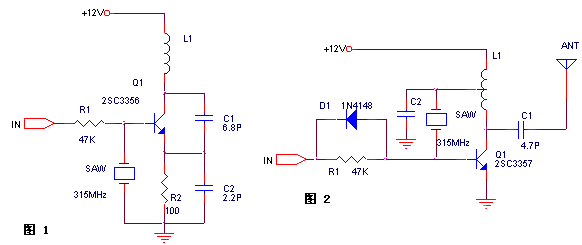 High frequency remote control circuit design circuit diagram