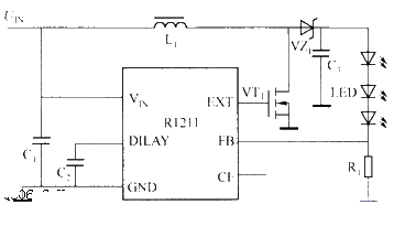 R1211 drives white light<strong><strong>LED circuit</strong></strong>Fig.gif