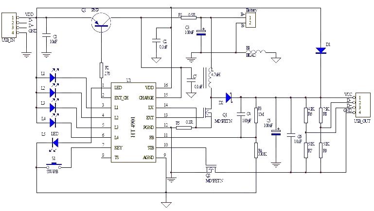 ht4901 current expansion circuit diagram