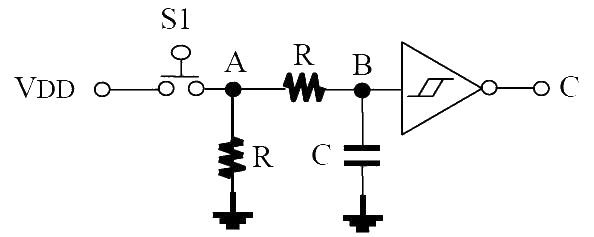 Key debounce circuit diagram