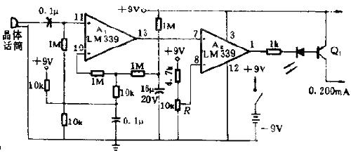 Sound activation switch circuit diagram