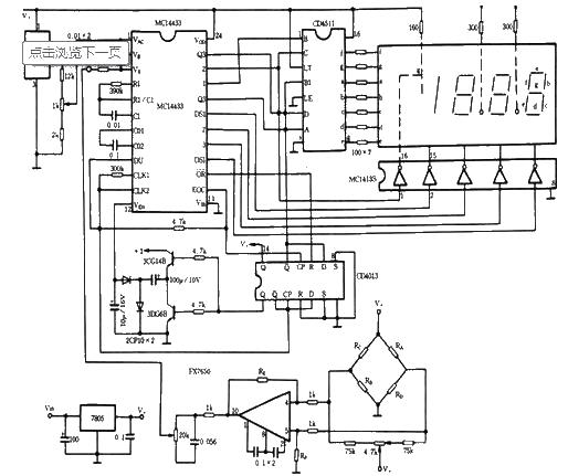 Electronic scale circuit diagram