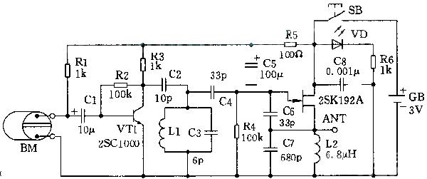 FM radio circuit diagram using FET