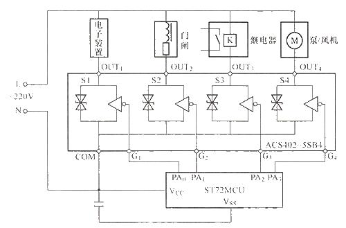 ACS402-5SB4 typical application circuit diagram