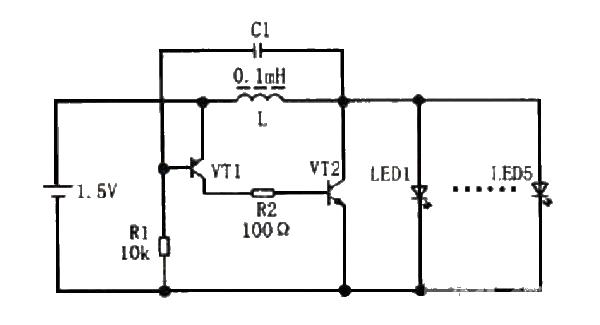 LED flashlight drive circuit schematic diagram