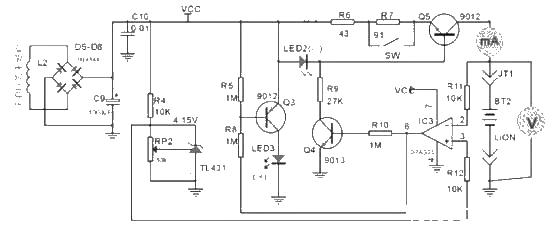 Micro-distance wireless charger solution circuit analysis