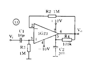 Non-inverting output high input impedance op amp circuit