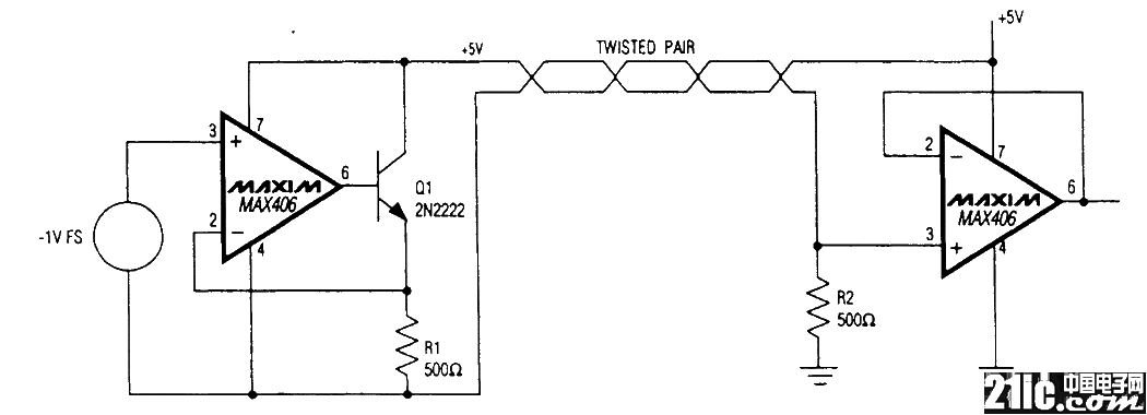 Remote Sensing Powered Sensing Amplifier