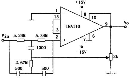 60Hz input notch filter circuit