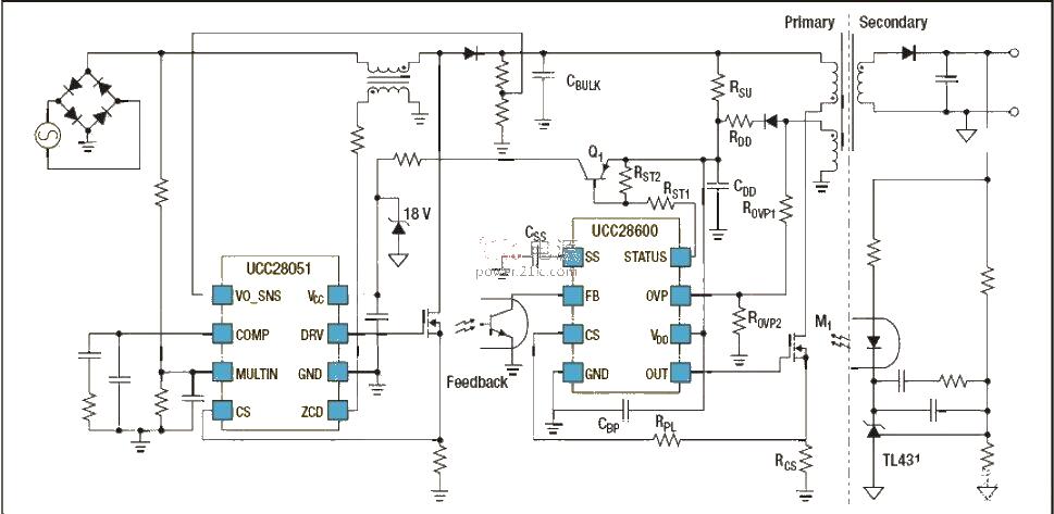 Power supply circuit design optimized for digital light projectors