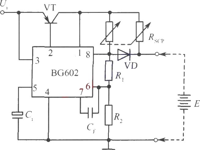 <strong>Charger circuit</strong> composed of BG602