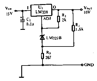 High Stability 10V<strong><strong>Voltage Regulator</strong></strong><strong><strong>Circuit</strong></strong>.gif