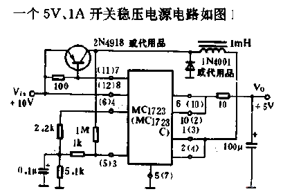 5V, 1A<strong><strong>Switching Regulated Power Supply</strong></strong>Circuit.gif