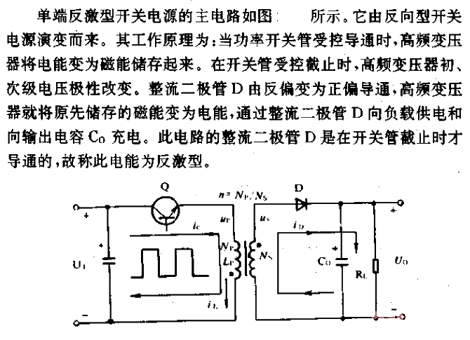 Single-ended<strong><strong>Flyback</strong></strong>Type<strong><strong>Switching Power Supply</strong></strong><strong><strong>Main Circuit</strong></strong> >.gif