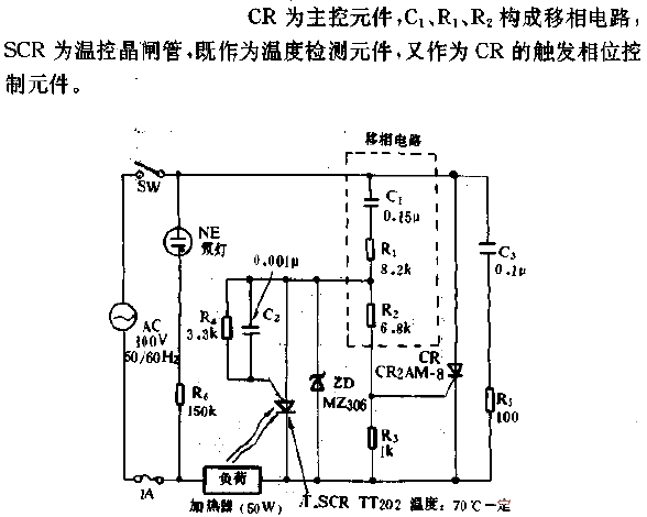 Temperature control<strong><strong>Thyristor</strong></strong>Zero voltage<strong><strong>Trigger</strong></strong>AC half-wave<strong><strong>Temperature control circuit</strong> strong></strong>.gif