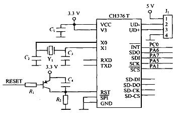 Fingerprint recognition car anti-theft system module circuit