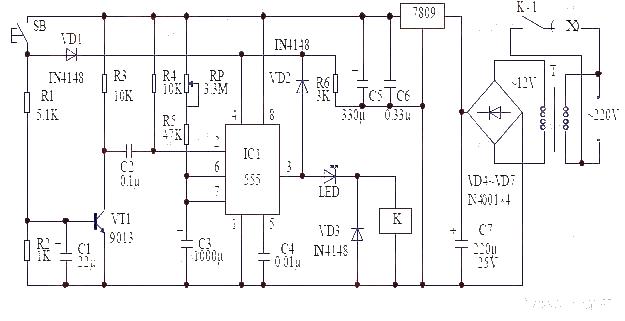 Typical anti-interference timer circuit