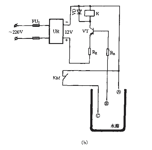 Simple transistor water level automatic control circuit_2