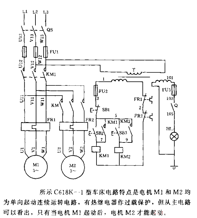 C618K-1 type<strong>Ordinary lathe</strong><strong>Electrical circuit</strong>.gif