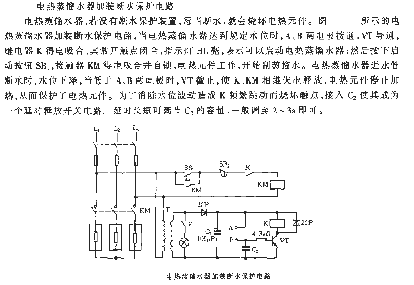 The electric water distiller is equipped with a water cutoff<strong>protection circuit</strong>.gif