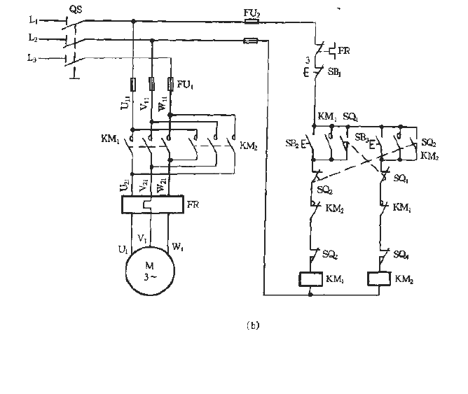 <strong>Control circuit of <strong>automatic round trip</strong> of workbench</strong>_2.gif