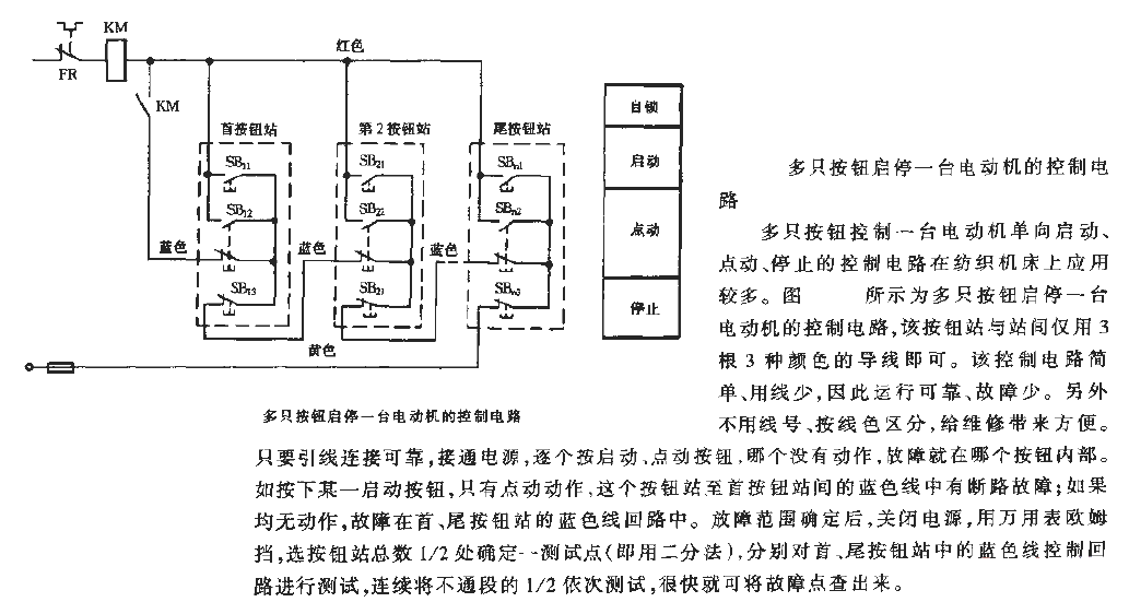 A <strong>control circuit</strong> with multiple buttons to start and stop an <strong>motor</strong>.gif