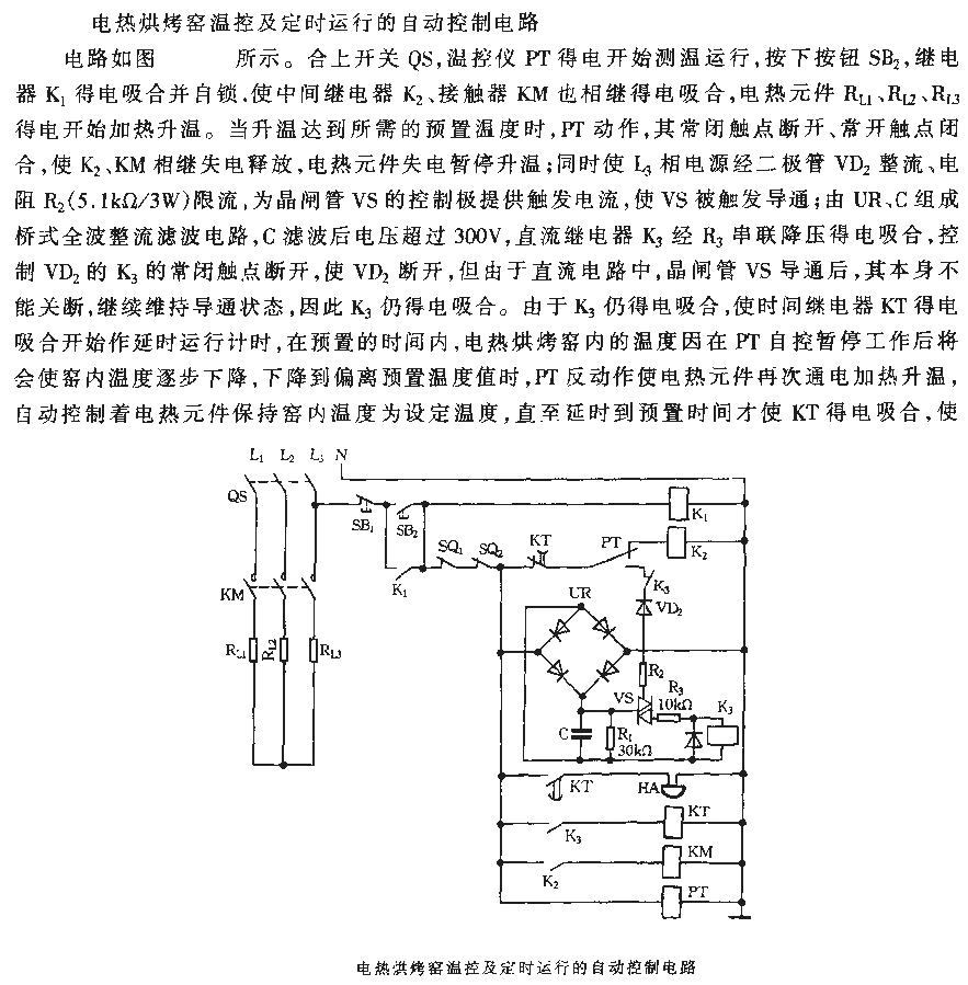 <strong>Automatic control circuit</strong> for <strong>temperature control</strong> and <strong>timing</strong> operation of electric heating kiln.gif