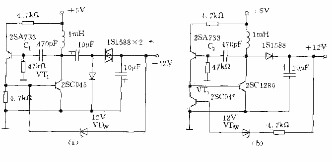 Using transistor DC/DC converter circuit diagram