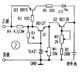 Lithium battery constant current and constant voltage charging circuit diagram