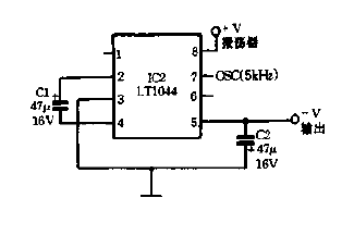 Using LT1044 to generate negative<strong><strong>power supply circuit diagram</strong></strong>.gif