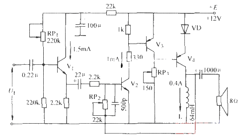 <strong><strong>Single tube</strong></strong>0TL power<strong><strong>Amplification circuit diagram</strong></strong>.gif