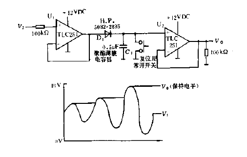 Positive Peak<strong><strong>Detector</strong></strong><strong><strong>Circuit Diagram</strong></strong>C.gif