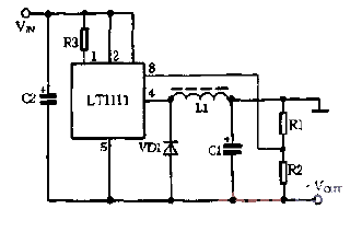 LT1111 composition<strong><strong>Voltage</strong></strong>Flip mode<strong><strong>Circuit diagram</strong></strong>.gif