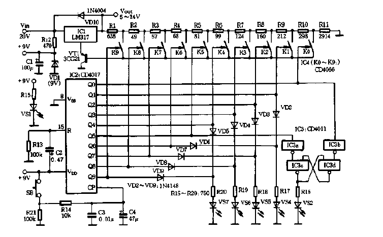 <strong><strong>Adjustable Voltage Stabilizer</strong></strong><strong><strong>Circuit Diagram</strong></strong>.gif