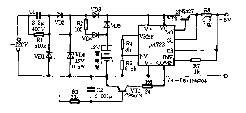 Floating charging uninterruptible<strong><strong>Power supply circuit diagram</strong></strong>.gif