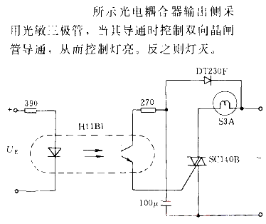 Light control<strong><strong>switch circuit using<strong><strong>photocoupler</strong></strong>.gif