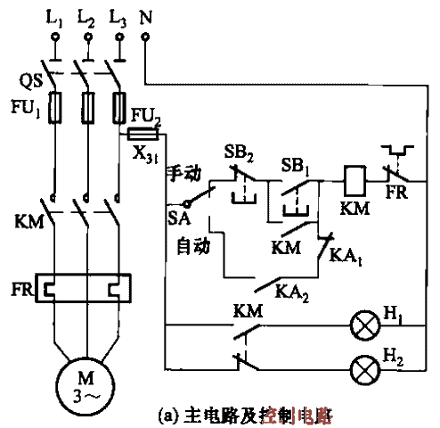 27. One of the automatic water supply control circuits for simultaneous monitoring of water towers and reservoirs a.gif